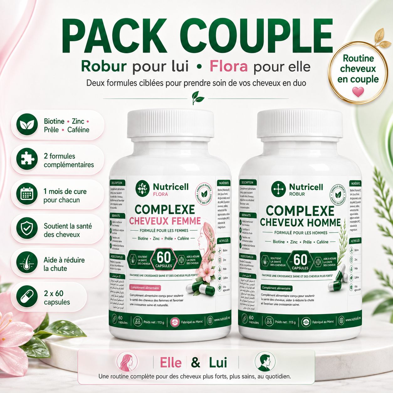 NutriCell - Pack couple biotine