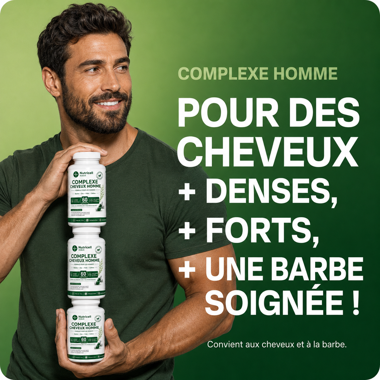 Nutricell Robur - Biotine Pour Homme