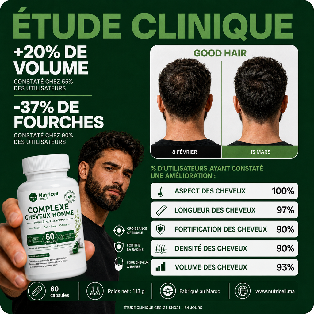 Nutricell Robur - Biotine Pour Homme