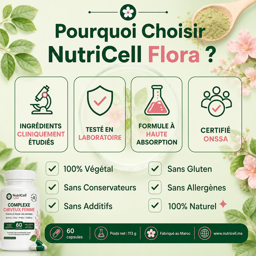 Nutricell Flora - Complexe Biotine Pour Femme